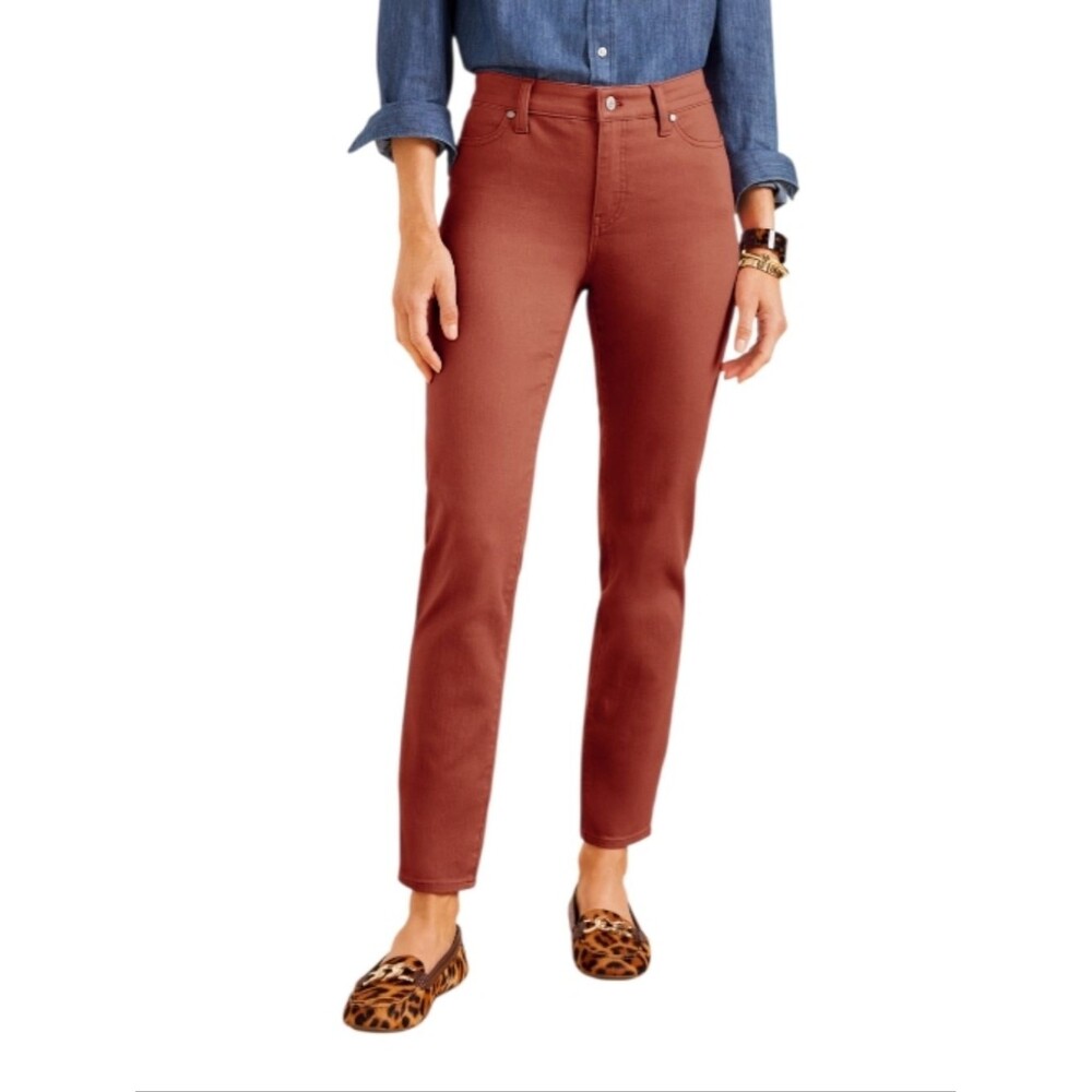 Just Black Coral Stretch Crop Jeans